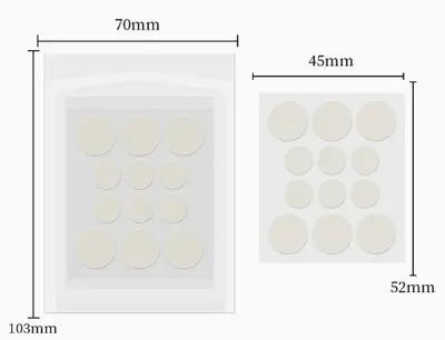 Hydrocolloid Pimple Patch, 36 Pieces, Transparent, Day and Night - 8