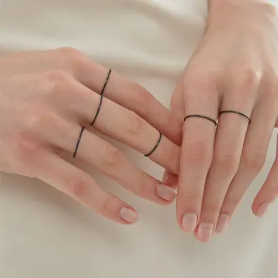 Butterfly Design Ring Set 4-Piece Women