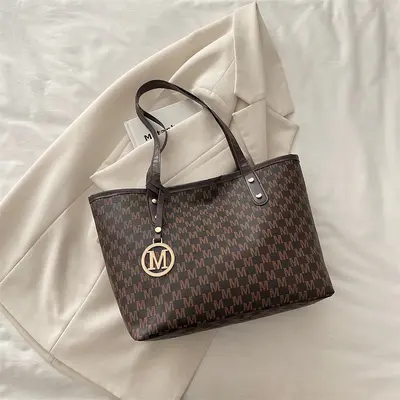 Large Capacity Printed Tote Bag for Women, Commuter Shoulder Bag - 10