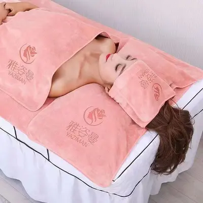 Schönheitssalon Mikrofaser-Handtuchset, saugfähige Badetücher - 13