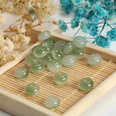 5x8 mm Abacus Bead, Imitation Jade, Flat Spacer Bead