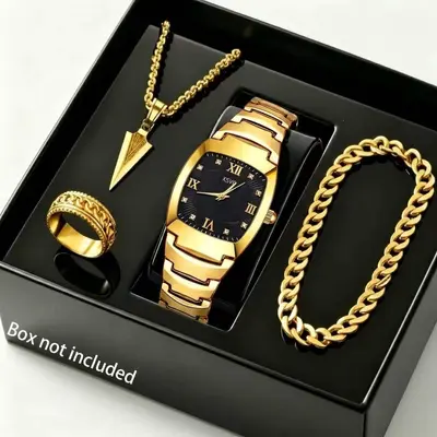 2025 Fall New Arrival Men's Watch Luxury Minimalist Sophisticated Simple Fashion Quartz Wristwatch Black Large Dial - 13