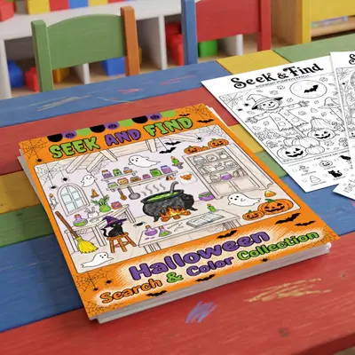 Boyama Posteri Seti ve Stres Atıcı Boyama Defteri