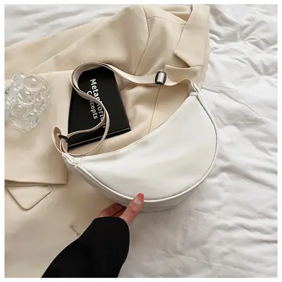 Kadınlar için naylon crossbody çanta 2024 yeni moda hamur tatlısı çanta hafif spor tarzı küçük omuz çantası koltuk altı omuz çantası Çantalar - 9