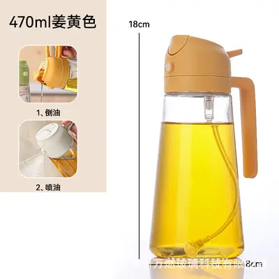 Glasölflasche, 2-in-1 Spray-Gießer, auslaufsicher - 9