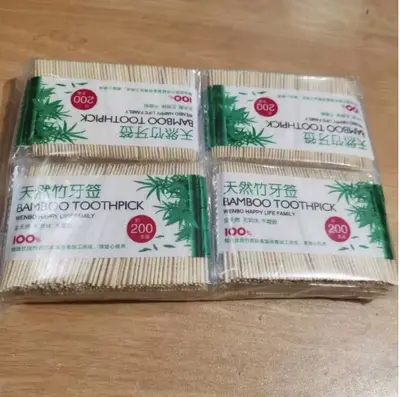Ev, ticari ve otel kullanımı için doğal bambu çift uçlu tek kullanımlık bambu kürdanlar, 1000 adet ayrı ayrı paketlenmiş. - 12