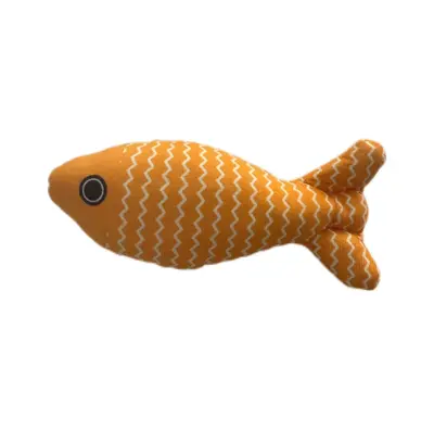 Simulated Fish Cat Toy, Catnip, Burlap, Chew-Resistant - 3