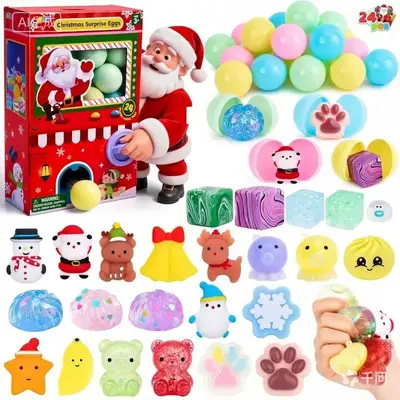 Gachapon Squishy Toys Advent Calendar with Gacha Capsule Machine