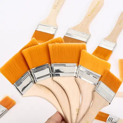 Nylon bristle brush set, oil painting, sizes 1-12