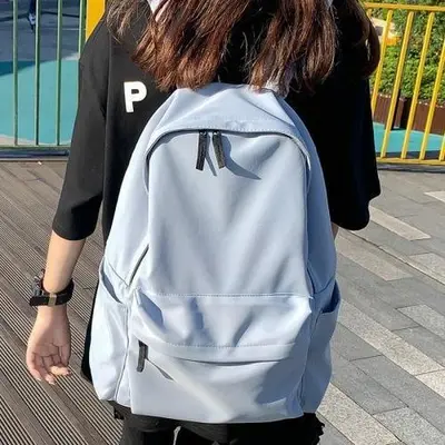 Yeni Model Kız Çantası Tatlı İlkokul Öğrencisi Ortaokul Lise Kız Okul Tarzı Çift Omuz Çantası Trendy Büyük Kapasiteli Çıkış Sırt Çantası - 8