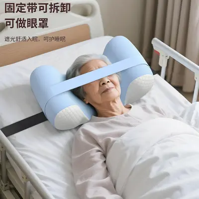 Memory foam orthopedic pillow with cervical spine support