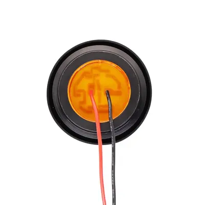12V/24V 7-LED LKW-Seitenmarkierungsleuchte, 2 Zoll, mit Gummi
