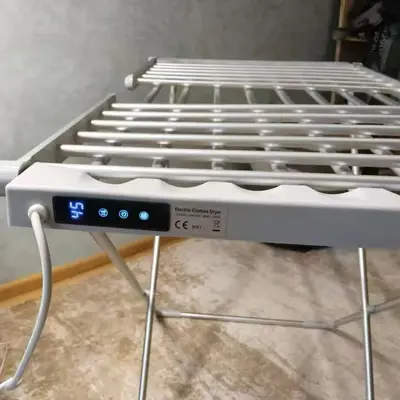 Foldable Electric Clothes Dryer Rack with Heated Hanger, Multifunctional - 7