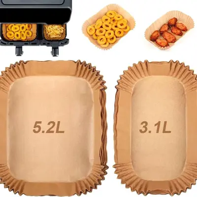 Sınır ötesi fritöz özel kağıdı Tek kullanımlık fritöz kağıdı Çift hazneli fritöz kağıtları stokta - 9