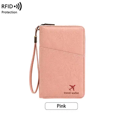 RFID Passport Holder Travel Organizer Crossbody Bag - 11
