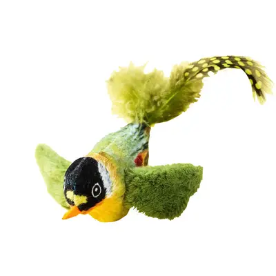 Hanging Cat Teaser Wand with Realistic Chirping Bird on Swing - 6