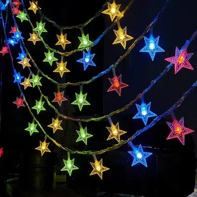 LED yıldız ışıkları, ortam ışıkları, kamp ışıkları, top ışıkları, doğum günü düzenlemeleri, yatak odası internet ünlüsü süslemeleri, küçük fenerler toptan satışı - 7
