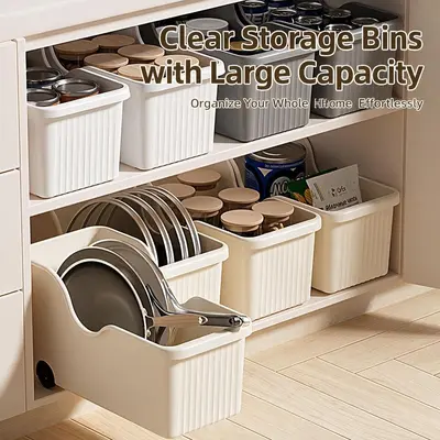 Kitchen storage container, large capacity, multi-compartment - 1