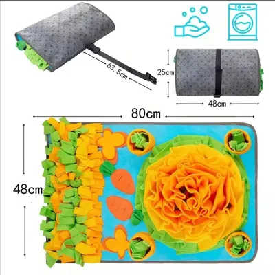 Pet Snuffle Mat with Slow Feeding and Foraging Enrichment - 3