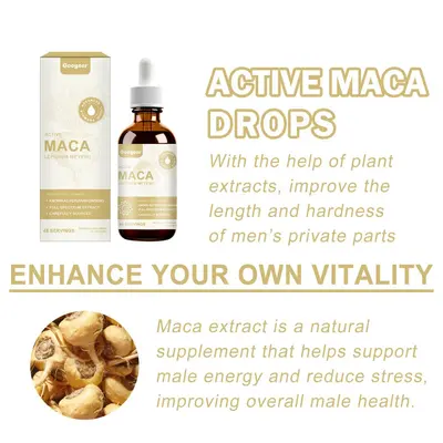 GOOGEER Active Maca Tropfen Nahrungsergänzungsmittel