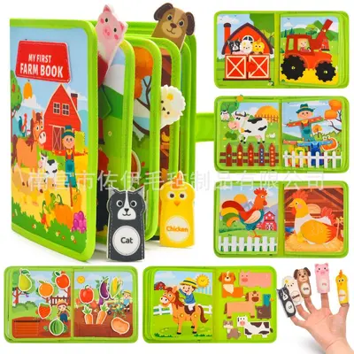 Amazon Keçe Meşgul Kitap, Çocuk Eğitici Oyuncak, Kız Çocuk - 8