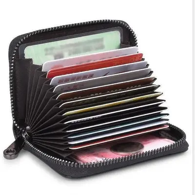 Men's Card Holder with RFID-Style Protection and Multiple Card Slots - 5