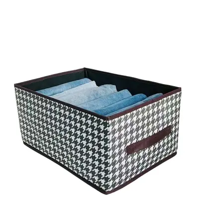 Houndstooth Pattern Collapsible Storage Container - 5