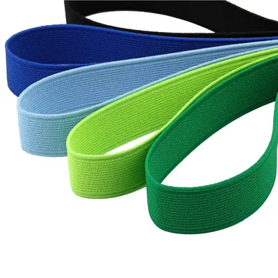 Flachgewebe-Gummiband, 1,5 cm und 2,5 cm, rot - 5