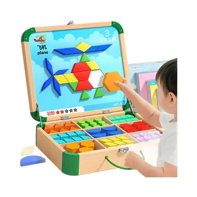 Tangram Magnetic Puzzle with Magnetic Blocks for Ages 3-6 - 6