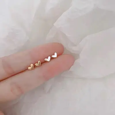 925 silver earrings, simple design, girls - 11