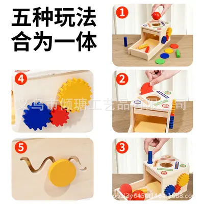 Montessori Kinder Holzspielzeug geometrische Formen Sortierspiel Erkenntnislernspielzeug