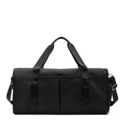Sport bag with logo, travel bag, large-capacity yoga bag, swimming bag with shoe compartment, wet and dry separation feature, business travel luggage bag - 11