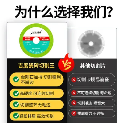 Brazed Diamond Cutting Blade for Marble, Tile, Jade and Glass, Angle Grinder Saw Blade