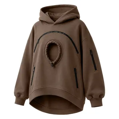 Women's Hooded Zip-Up Fleece-Lined Sweatshirt with Pocket - 10