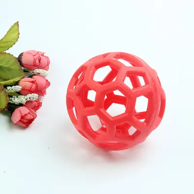 Bite-Resistant Pet Toy Balls with Geometric Hollow Design - 8