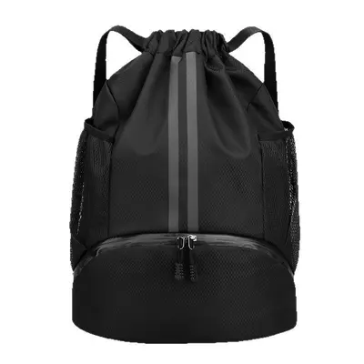 Wet-dry separation sports backpack, dual shoulder straps - 6