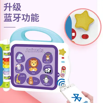 Grenzüberschreitendes Englisch-Lernspielzeug mit 108 Wörtern, Frühförderungs-Lerngerät, Sprechstift-Lesebuch, Baby-Sprechstift, Kinder-Hörbuch