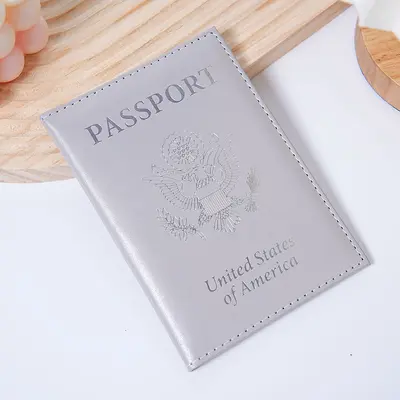 Sınır Ötesi Stok Pasaport Cüzdanı Amazon PU Deri Pasaport Defteri Logo Özelleştirmeli Seyahat Pasaport Cüzdanı Koruma Kılıfı Çok Fonksiyonlu - 8