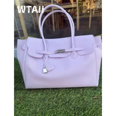Transparent Jelly Tote Bag, Large Capacity, Women's Underarm Bag - 7