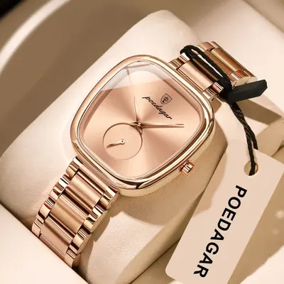 POEDAGAR Women's Watch Model 783, Steel Band, Waterproof, Quartz