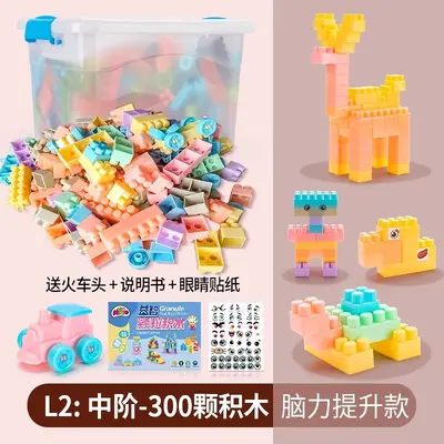 儿童积木3到6岁宝宝拼装拼插智力开发动脑男女孩大小颗粒玩具启蒙 - 11