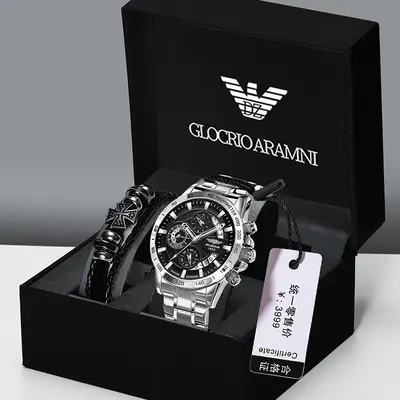 Men's watch, waterproof, luminous dial