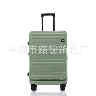 Expandable 20-Inch Unisex Trolley Suitcase with Combination Lock, Large Capacity - 12