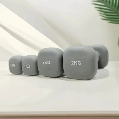 Kadınlar için evde kullanım 2 kg çift erkek kare başlı dökme demir genç ve çocuk saf demir set - 5