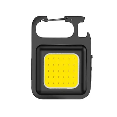 Strong Light Mini Keychain Flashlight, COB, Portable Emergency Light - 7