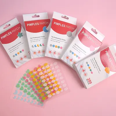 Bunte Sternform-Pickelpflaster, 5 Stück, Pickelabdeckung - 3