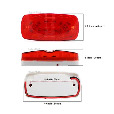 LED kamyon yan lambası RO model, çift yuvarlak