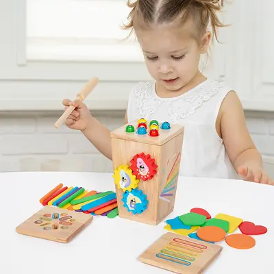 Bebek Çocuk Eğitici Oyuncak Montessori Sınıflandırma Erken Eğitim Zeka Kutusu Bebek Renk Tanıma Şekil Blokları Eşleştirme Eğitim Materyali