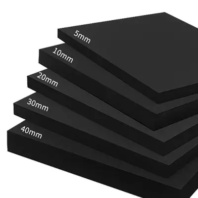 38 Degree Black EVA Foam Sheet, Shock-Resistant, for Die-Cutting