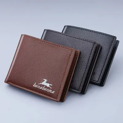 Men's Wallet, Ultra Thin and Lightweight, Wear-Resistant PU Soft Surface - 4